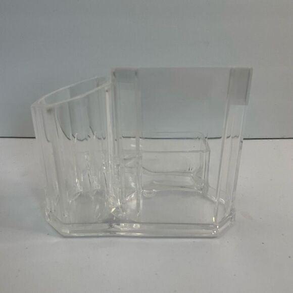 Makeup vanity brush holder| Clear Acrylic| desk or pencil holder - Picture 5 of 11